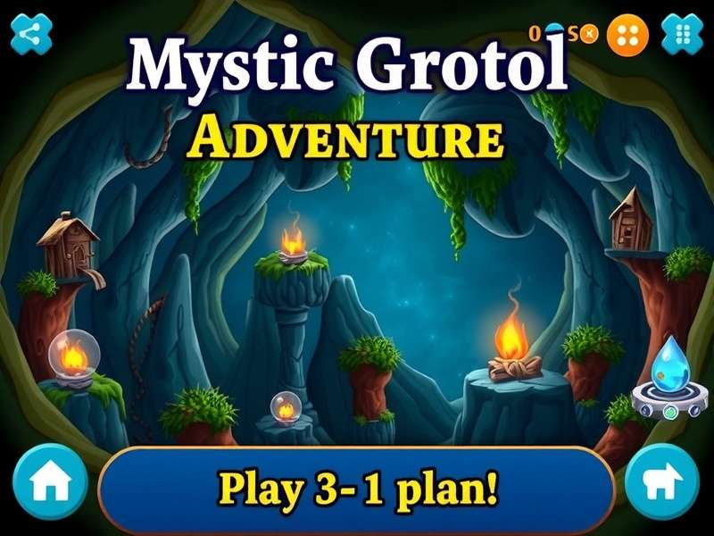 Mystic Grotto Adventure Game Screenshot